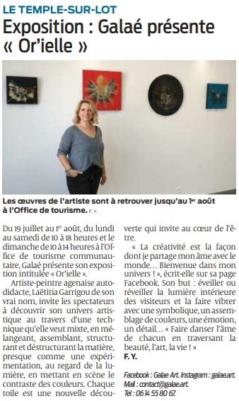 REVUE DE PRESSE LE TEMPLE SUR LOT.